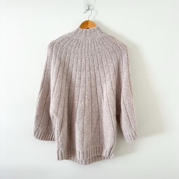 Ba&sh Rhinestone Embellished Button Shoulder Sweater Cream 2 - Picture 3 of 10